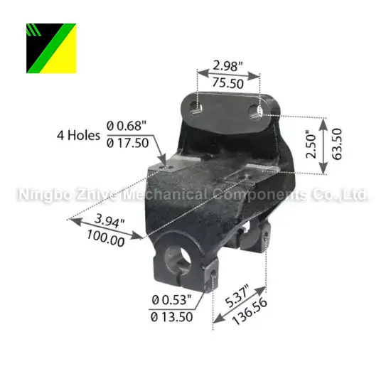 gömbgrafitos vas elveszett hab befektetési öntvény fogas front